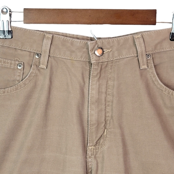 Carhartt Dark Khaki Heavy 100% Cotton Work Jobcore Summer Shorts 14 - Picture 6 of 16